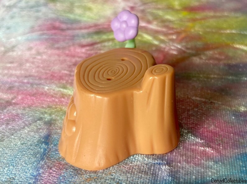 LPS Littlest Pet Shop Tree Stump With Purple Flower Etsy