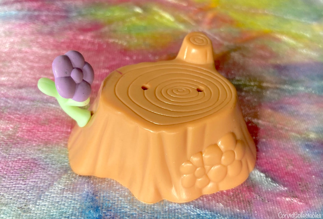 LPS Littlest Pet Shop Tree Stump With Purple Flower Etsy