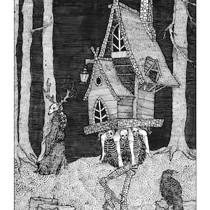 Prints on archive paper - Baba Yaga