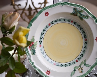 Set of 3 VILLEROY BOCH FRENCH Garden Christmas bowls