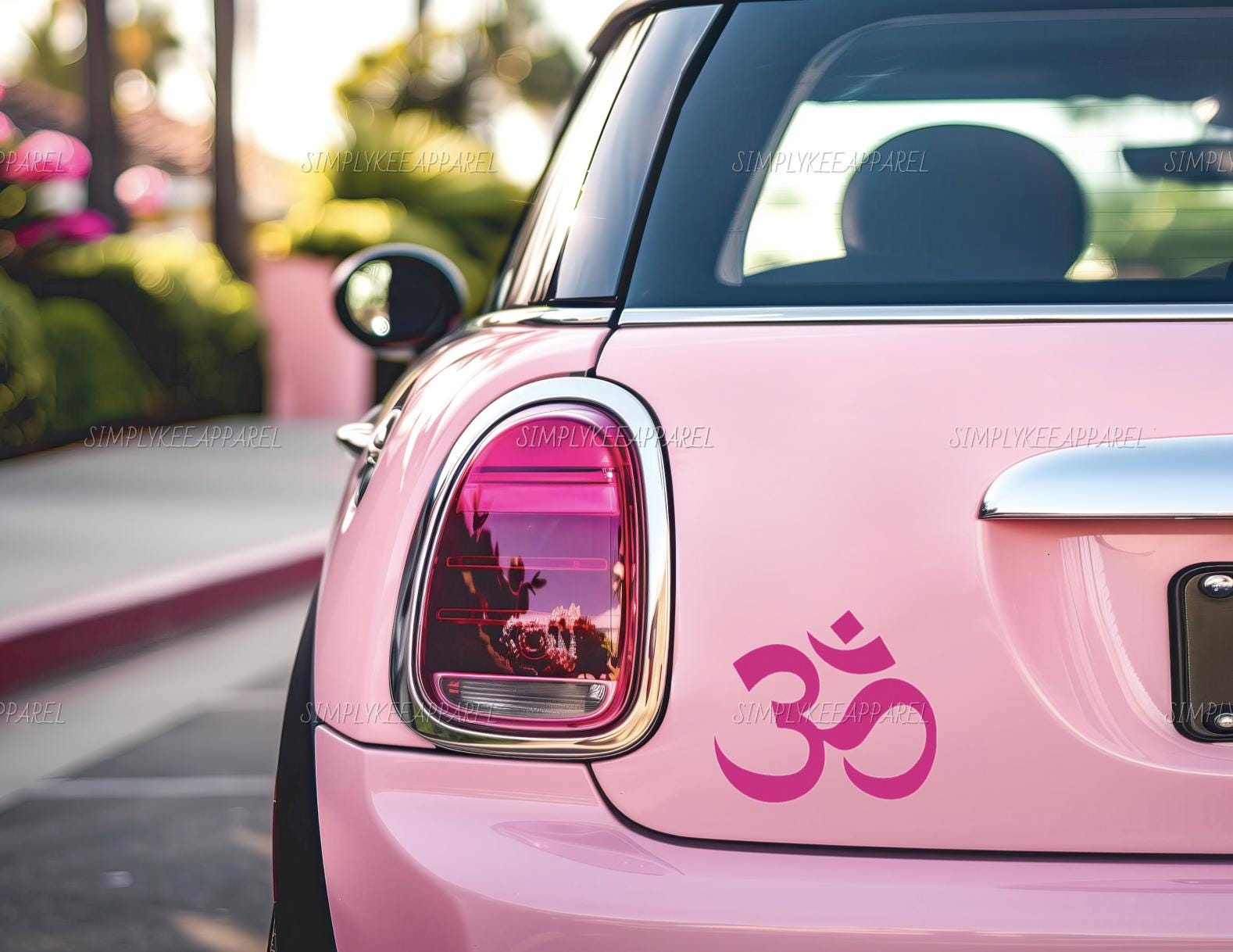 Om Ohm Aum Symbol, Yoga, Bumper Sticker, Cute Car Decals for Women ...
