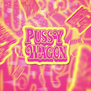 Pussy Wagon-klistermärke, Bill-klistermärke, Holografiskt klistermärke, Vinylklistermärke, Stansat, Estetiska klistermärken, Trippy-klistermärken, Vattentät, Y2K