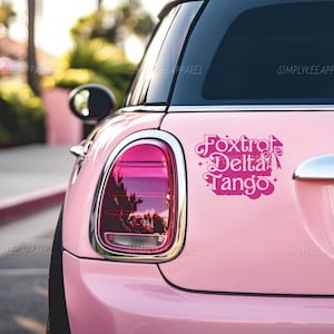 Foxtrot Delta Tango, FDT, Subtle Anti Trump, 8647, Car Decals For Women, Bumper Sticker, Anti Maga, Feminist, Political, Resist, Bestseller