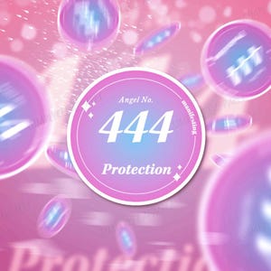 444 Guardian Angel Numbers Sticker, Spirit Guide, Protection, Psychic, Manifestation, Numerology, Law of Attraction, Holographic Sticker