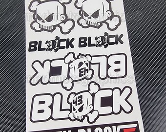Block #43 Car bike truck bumper helmet durable stickers graphics decals Ken Block 43 2023 Laminated