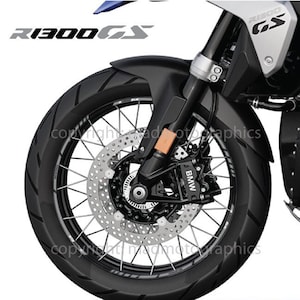 Jeu d&#39;autocollants pour roues de moto, fond de jante, moto de course r1300 GS pour BMW R1300GS Adventure motorrad Laminé ! Sport automobile