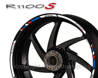 Motorcycle wheel stickers decals set r1100 S rim tape stripes race motorbike for BMW R1100S motorrad Motorsport Laminated