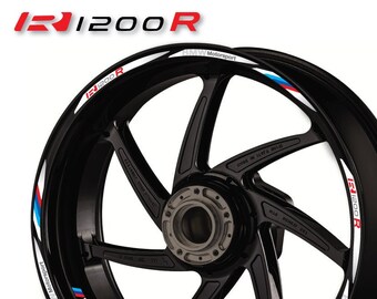Ensemble d'autocollants de roue de moto r1200 R, bandes de jante, moto de course pour BMW R1200R motorrad laminé