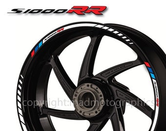 Wheel Stickers For BMW S1000RR Rim Tape Motorcycle Decals Graphics 17 - Foto 10