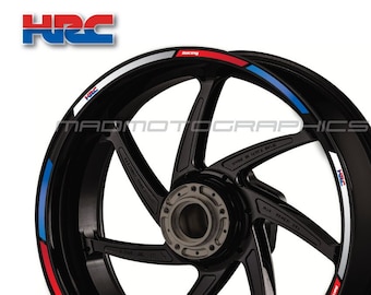 Autocollants de roue de moto autocollants graphiques bandes de jante moto pour Honda HRC CBR1000RR CBR600RR laminé