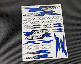 Aerox R 50 Scooter Motorradverkleidung Helm Fan Aufkleber Bike Graphics Decals für Yamaha Aerox Laminiert