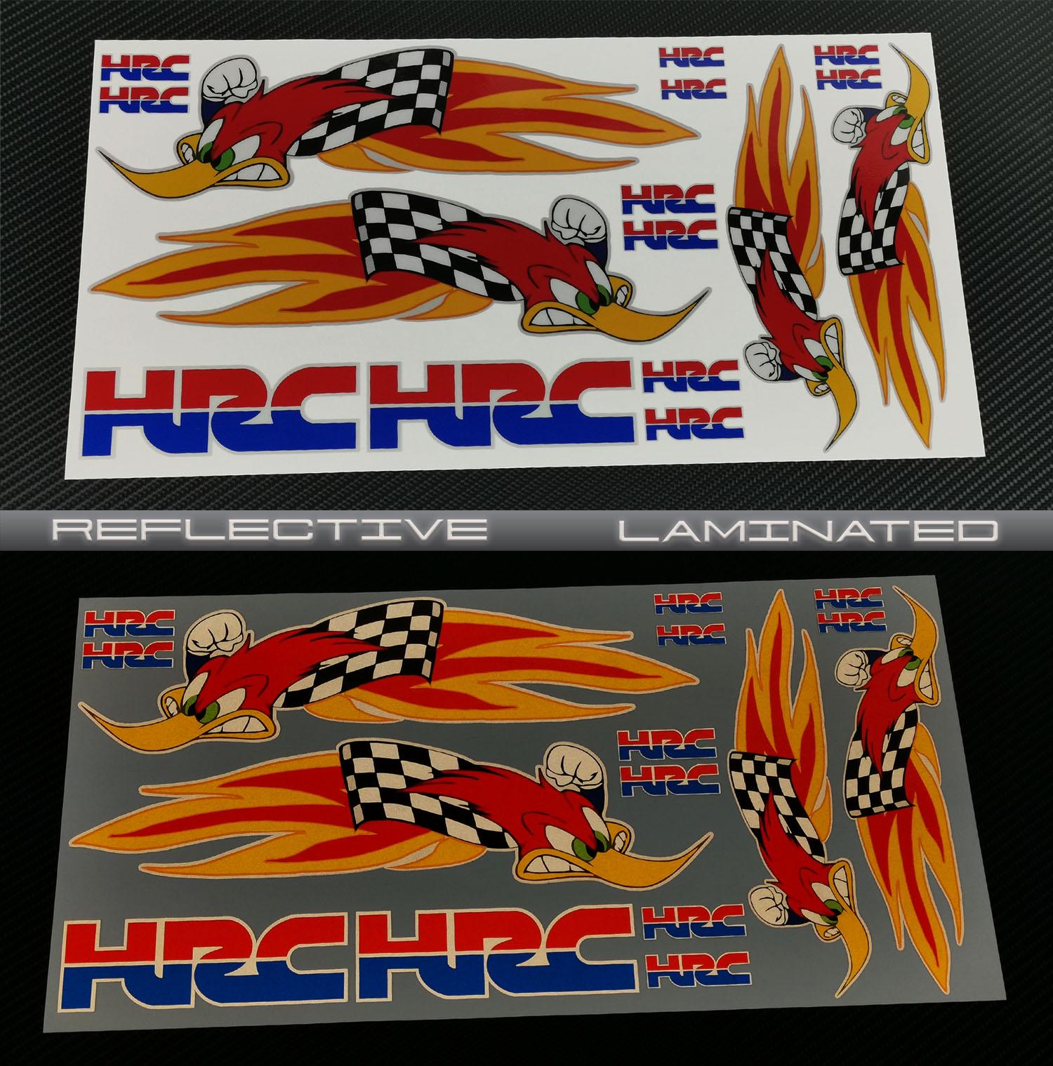反射オートバイステッカーグラフィックフェアリングデカールHONDA