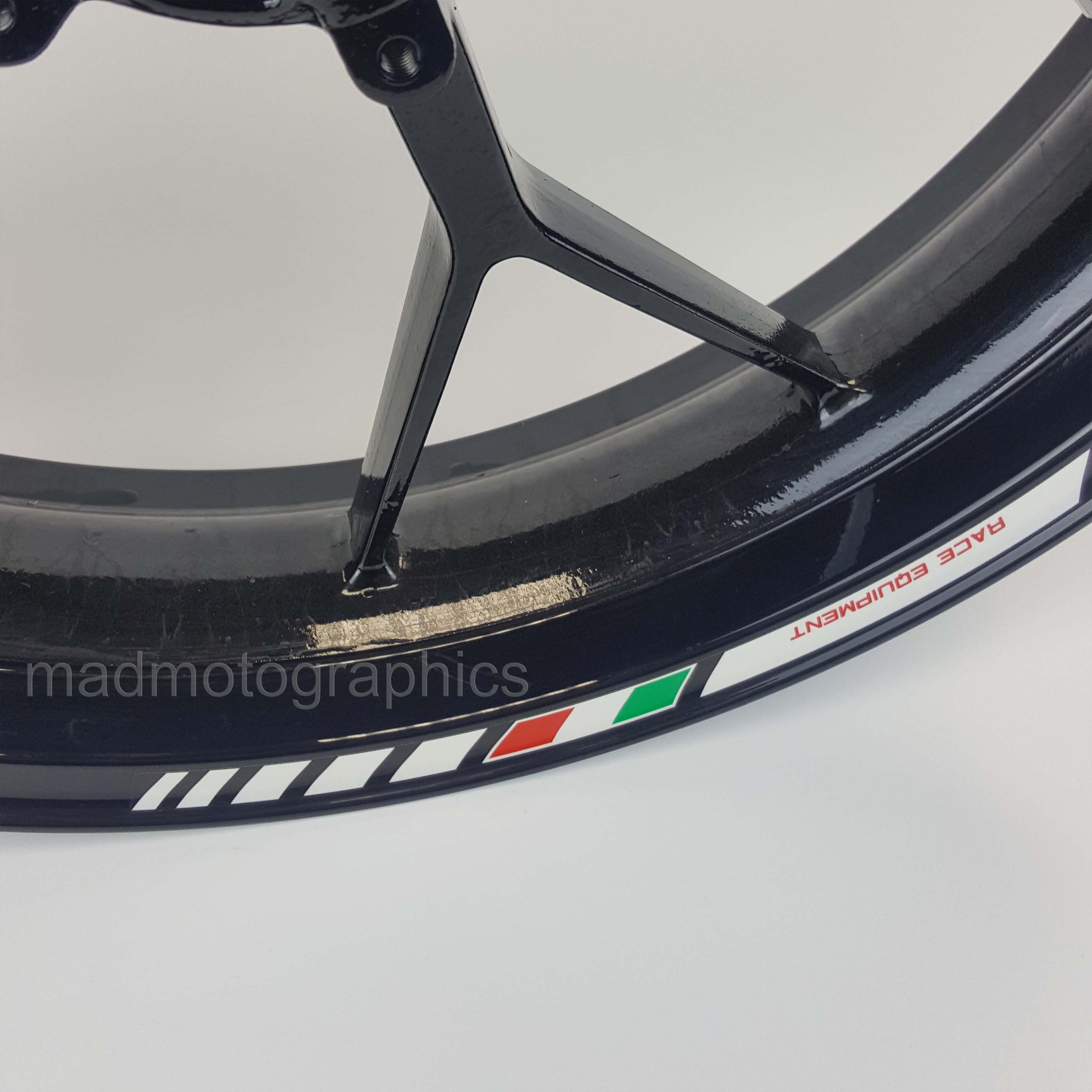 Wheel Stickers for Aprilia RSV4 RS250 RS50 Tuono Rim Tape