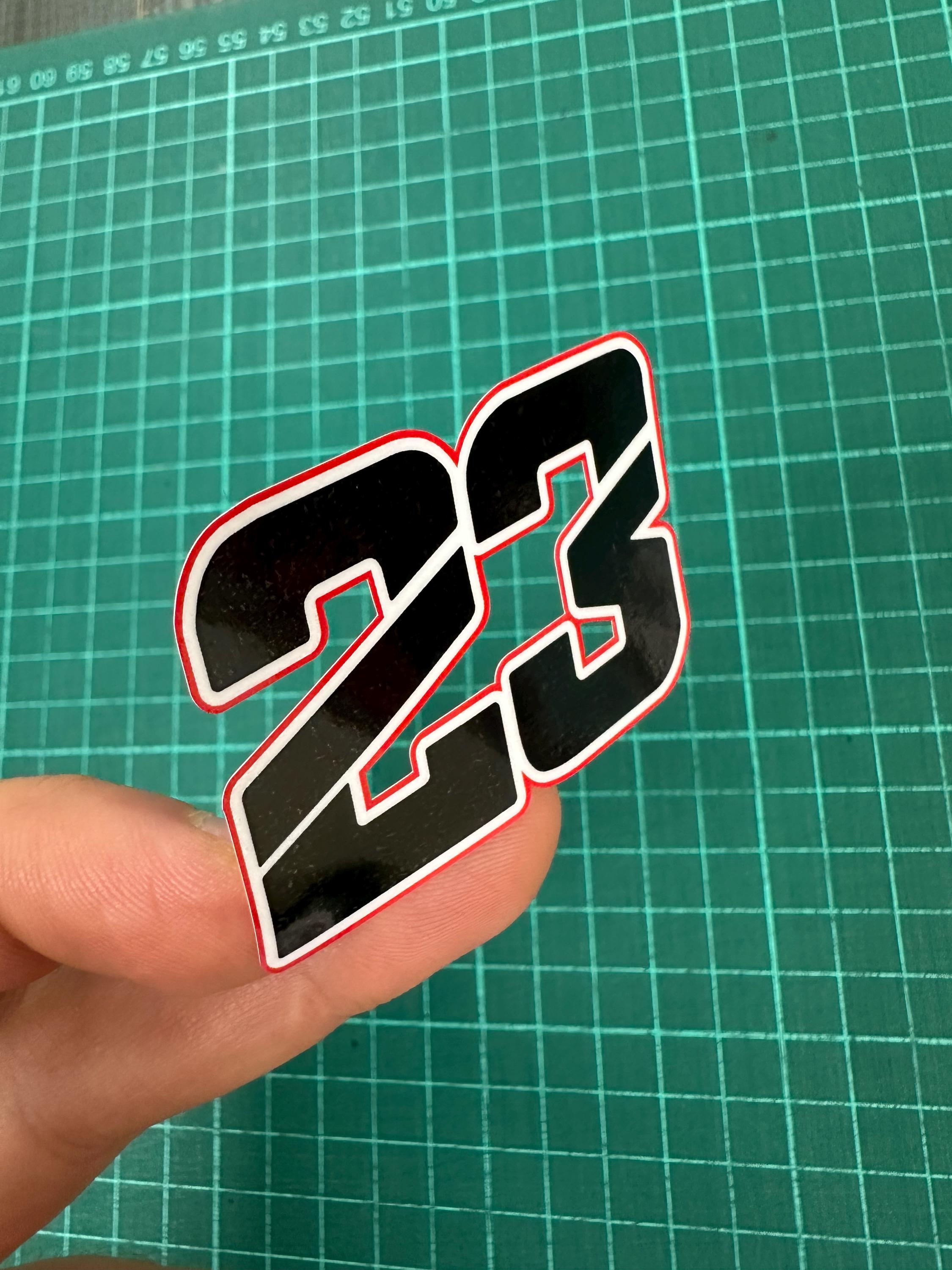 Luca Salvadori Number 23 Stickers Race Moto Adesivi Motorbike Graphics ...