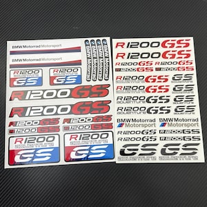 Stickers Décoratifs BMW R 1200 GS – Pack 3 Couleurs (finition Brillante/mate)