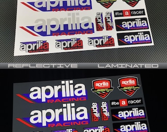 Autocollants de carénage réfléchissants pour Aprilia RSV4 Tuono V4 RS660 Touareg stratifiés