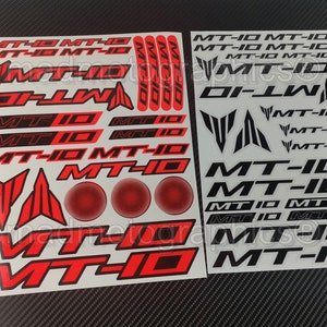 MT-10 Motorrad Aufkleber stickers decal für Yamaha MT10 Laminiert