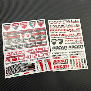 2 Parts motorcycle fairing helmet stickers race track bike graphics decals for DUCATI CORSE Panigale 899 959 1199 1299 V2 V4 Laminated