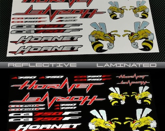 Reflective Motorcycle stickers graphics fairing decals for HONDA CB750F Hornet stinger Laminated