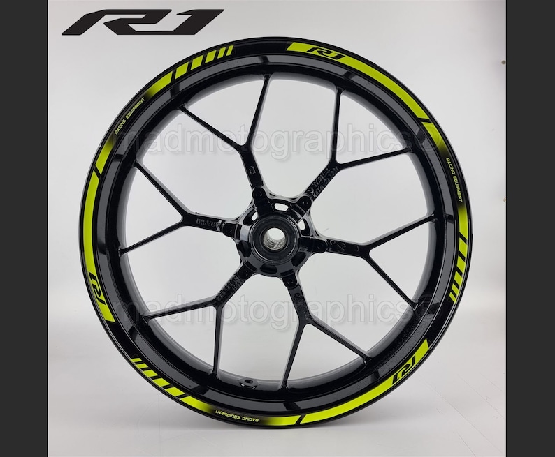 Motorcycle Wheel Stickers Graphics Decals Rim Tape Stripes Motorbike ...