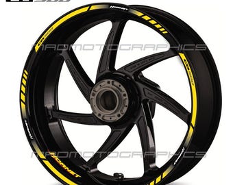 Motorcycle wheel stickers decals rim stripes for Honda Hornet CB500 Laminated
