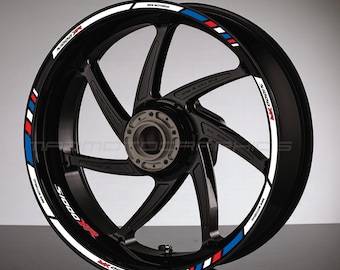 Motorcycle wheel stickers decals for s1000XR rim stripes race motorbike motorrad Laminated!
