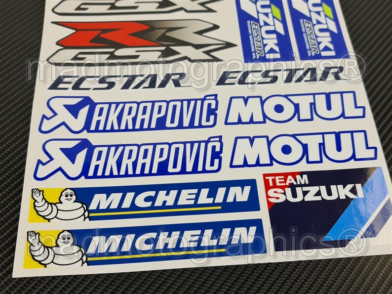 Bike motorbike fairing helmet stickers bike graphics decals for SUZUKI GSX-RR Ecstar group MotoGP Factory Racing gsxr Laminated item image