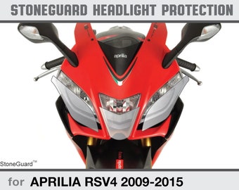 Protection anti-rayures StoneGuard pour phares de moto Aprilia RSV4 2009-2015, éclats de pierre, film PPF transparent, prêt à monter