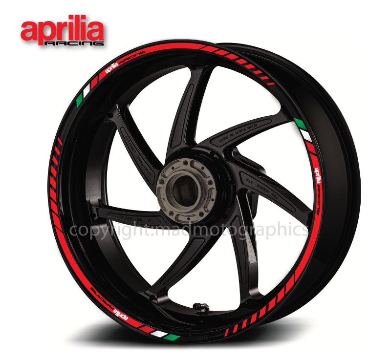 Tuono Graphics Aprilia Racing Rsv4 Tuono Rs Motorcycle Wheel Stickers Graphics Decals ...