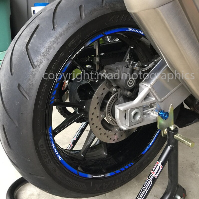 Motorcycle Wheel Stickers Decals Set Rim Tape Stripes Race Motorbike ...