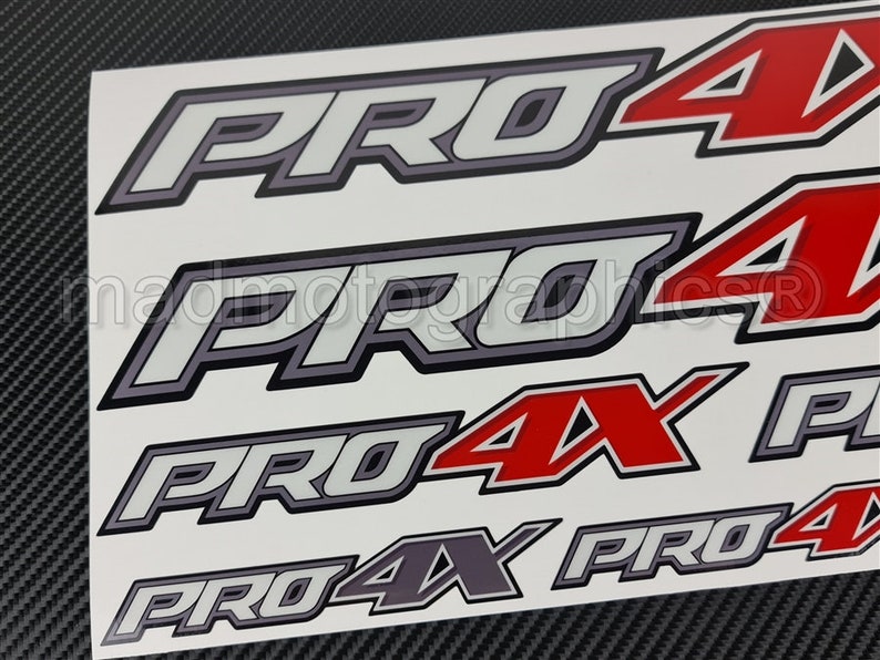PRO4X for Nissan Navara Reflective Stickers Set Pickup Truck Body Tail ...