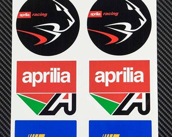 Motorrad Verkleidungshelm Aufkleber Fahrradgrafik für Aprilia Racing IP RSV4 Tuono V4 RS125 RS250 SXV Laminiert