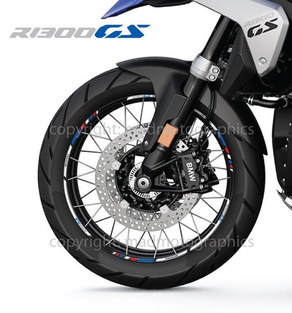 Motorcycle Wheel Stickers Decals Set Rim Tape Stripes R1300 GS