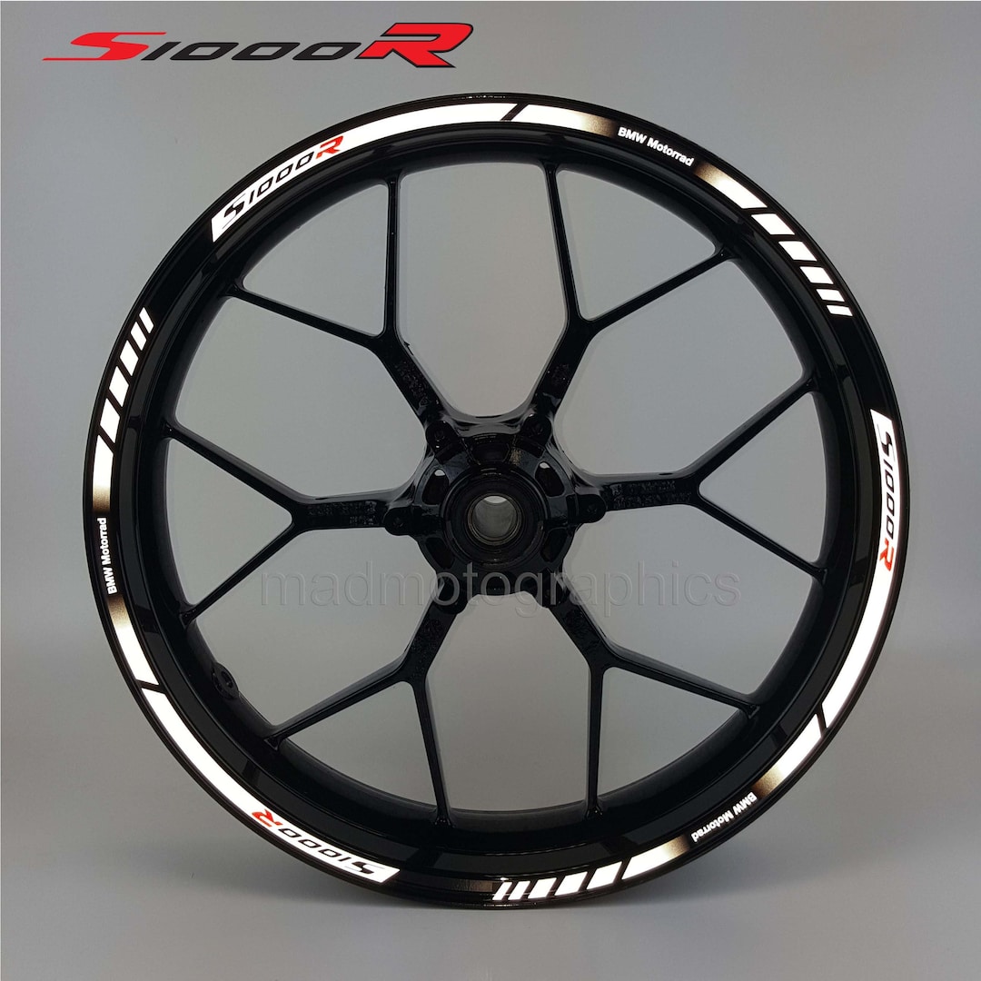 Reflective Motorcycle Wheel Stickers Decals Set Rim Tape Etsy