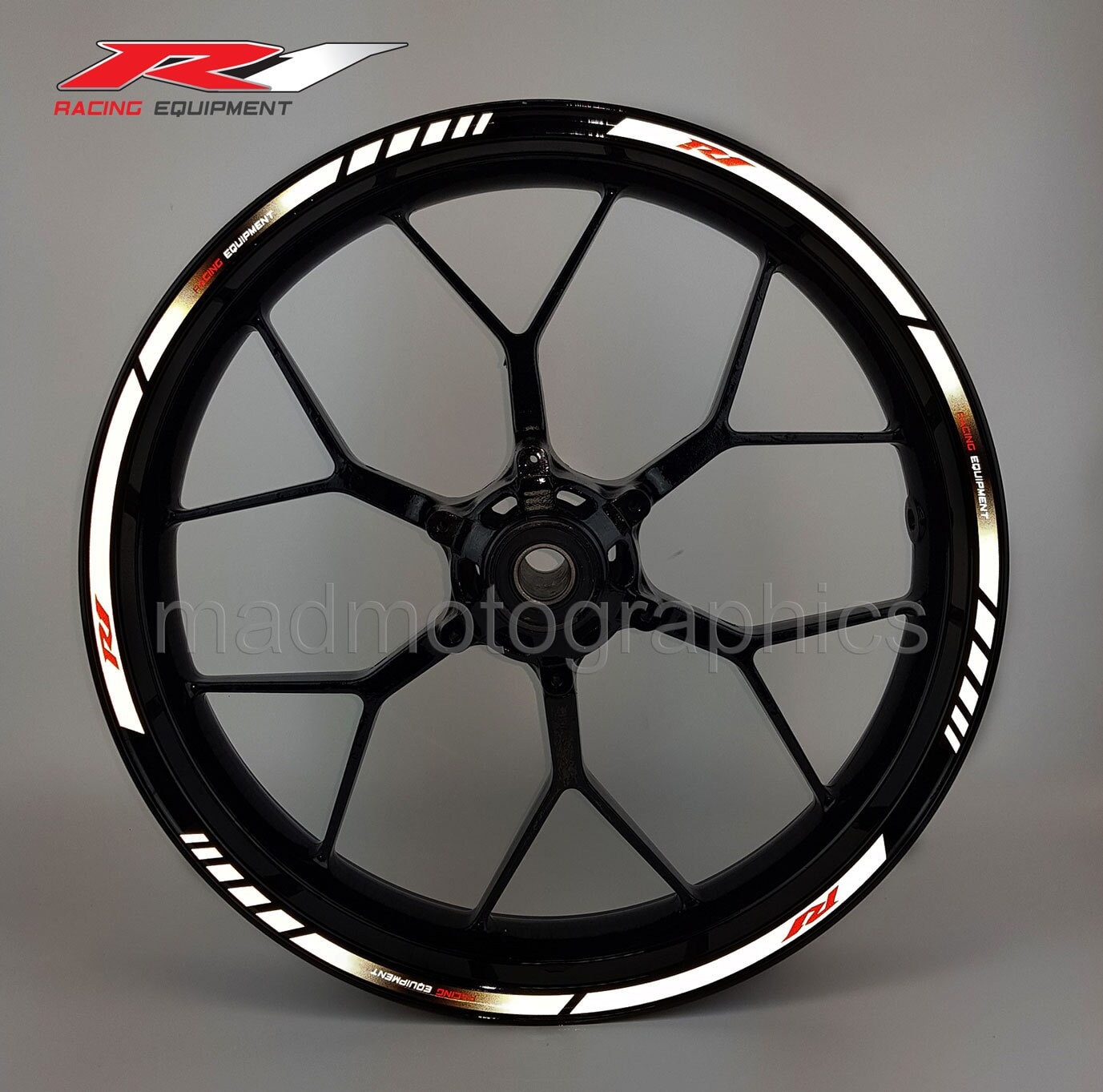 Yamaha R1 Wheel Stickers Yamaha R1 YZF-R1 Wheel Rim Stickers / Decals ...
