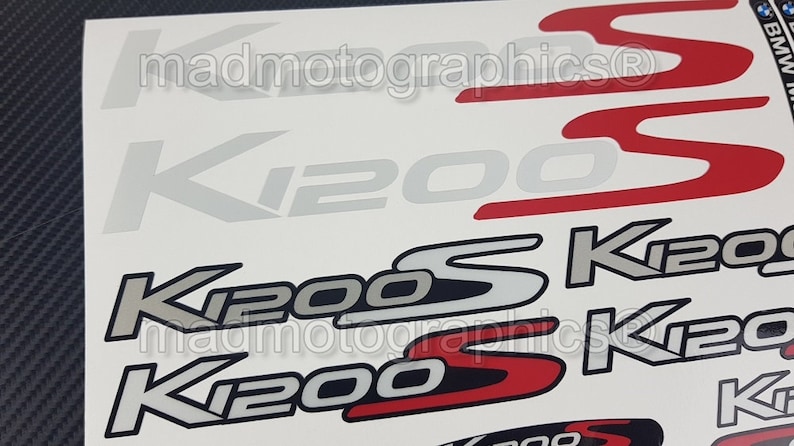 Reflective Motorcycle Stickers Graphics Fairing Decals for BMW K1200S ...