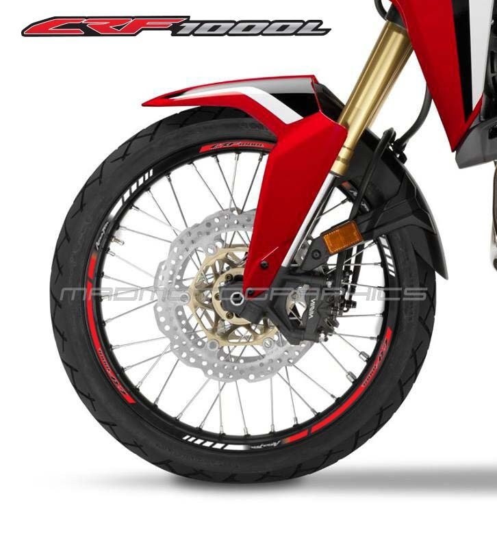 thumbnail image 2 of CRF Motorcycle Wheel Stickers - Reflective Rim Decals For Honda CRF450R, CRF300L, CRF250R & More | Waterproof Vinyl Protection 2 of 14