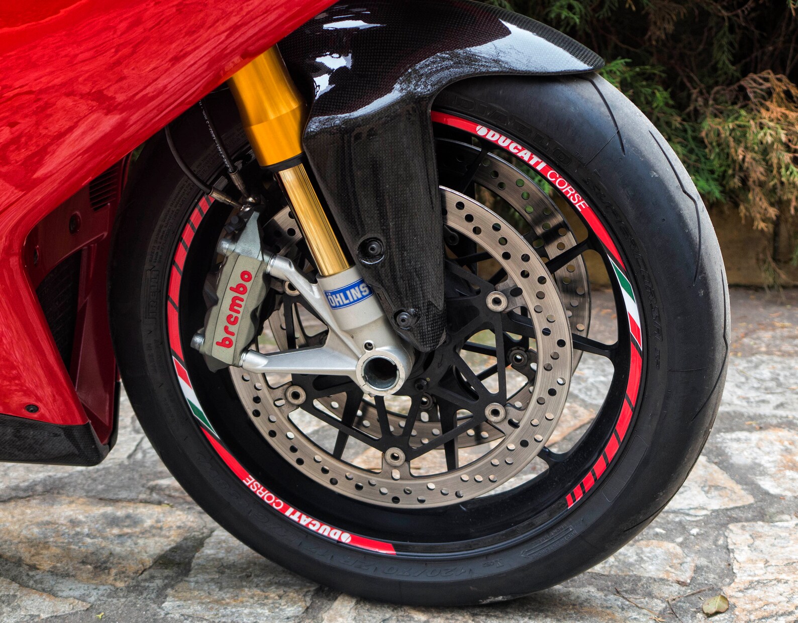 CGD Graphics Custom Motorcycle Rim Stripes – SPIKE Design, Full Wheel Decal Kit