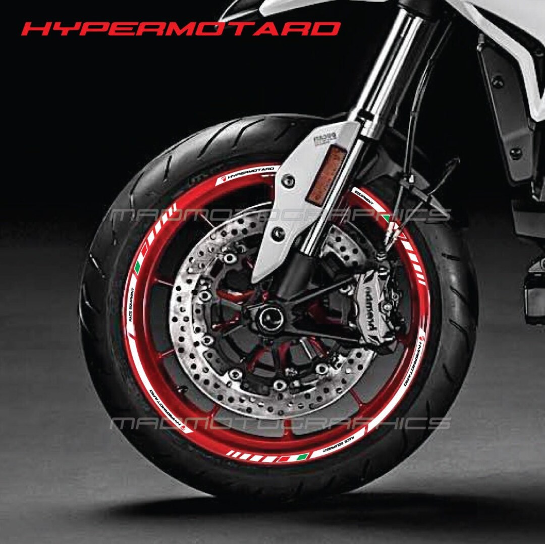 AVDB-moto Racing Felgenrand In Perlgrau – Passend Für Ducati HYPERMOTARD 796, 821 & 1100