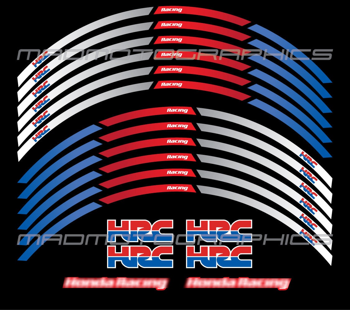 Motorcycle Wheel Stickers Graphics Decals Rim Tape Stripes Motorbike ...