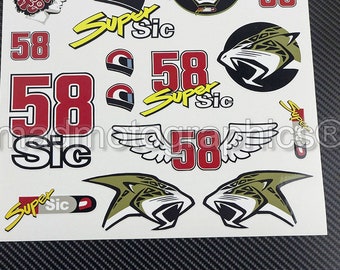 Sticker Silhouette de Moto Custom Tuning 3 - ref.SMVHC87