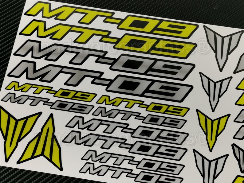 Mt07 Sticker Reflective Motorcycle Stickers Set Graphics Fairing Helmet Decals for ...