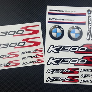 Autocollants de carénage de casque de moto, 2 pièces, autocollants graphiques de vélo de piste de course pour BMW K1300S k1300 S Motorrad laminés