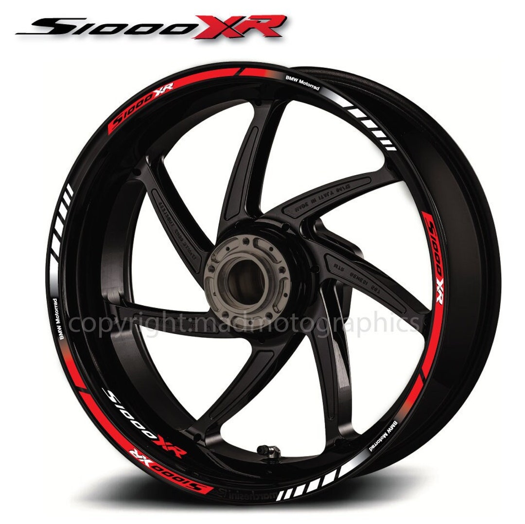 Motorcycle Wheel Stickers Decals Set S1000 XR Rim Tape