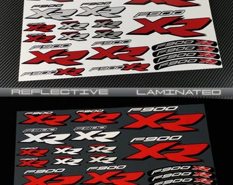 Reflective Motorcycle stickers graphics fairing decals for BMW F900XR Motorrad Red Laminated