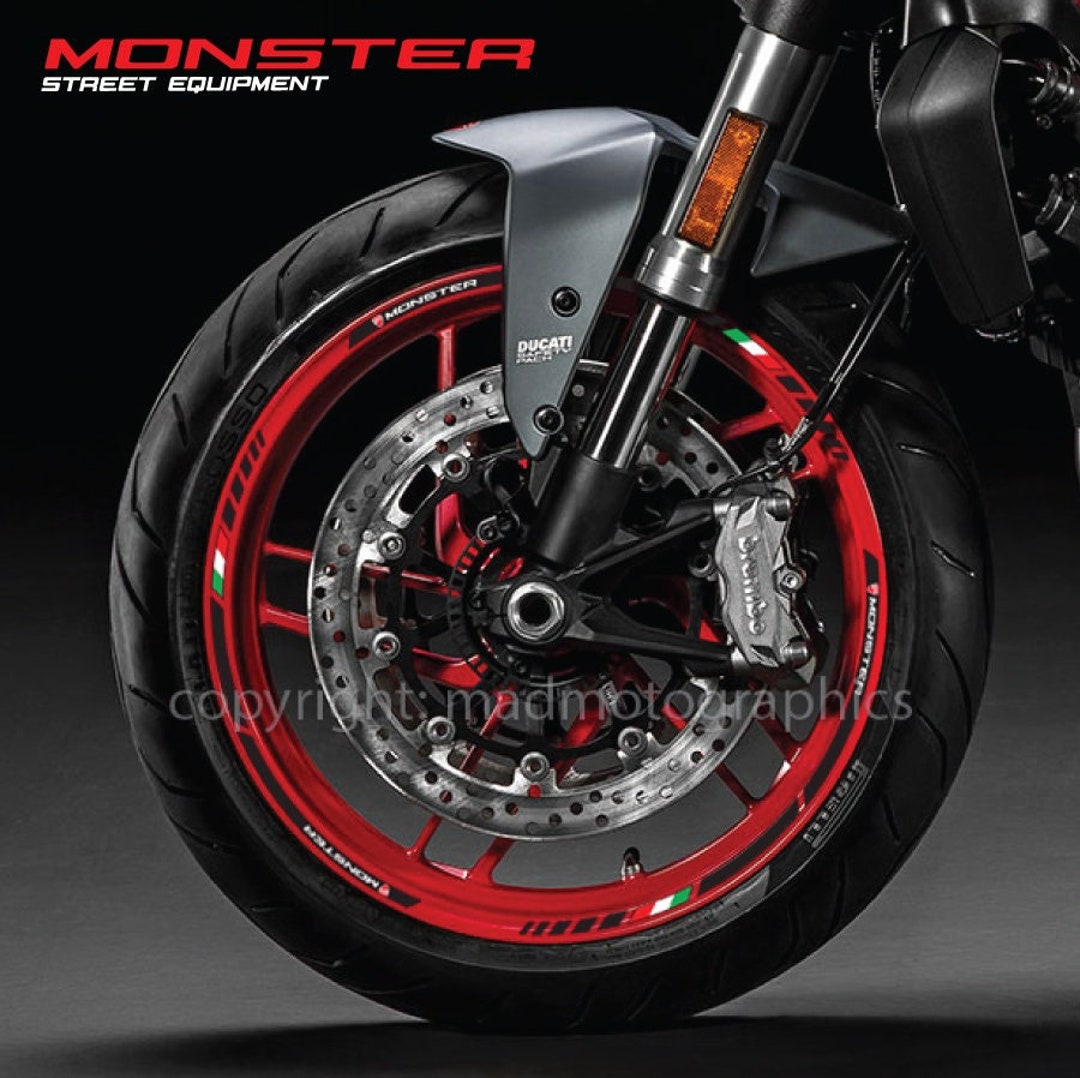 FLYIFE Autocollant De Roue De Moto 17 ″ Rim Stripe Decal