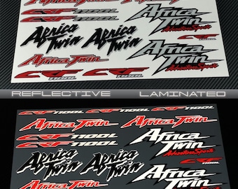 Reflective Motorcycle stickers graphics fairing decals for HONDA CRF1100L Africa Twin crf 1100 Red Laminated