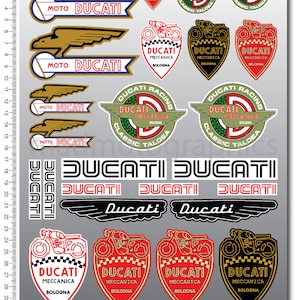 Adesivi per casco carenatura motocicletta retrò Old Classic logo moto grafica decalcomanie per Ducati Monster Sport laminato