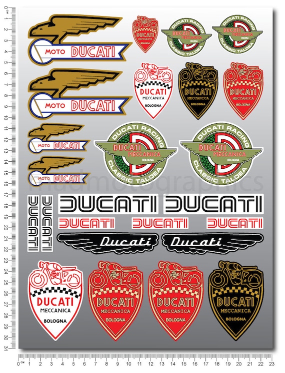 STICKERS DUCATI MONSTER set 13 pcs