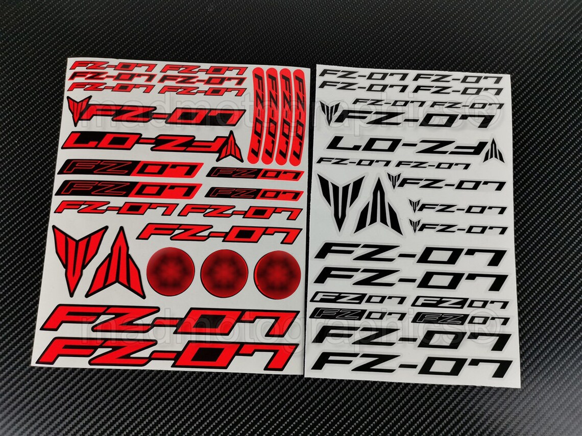 Two Parts Motorcycle Fairing Helmet Stickers Motorbike Graphics Decals ...